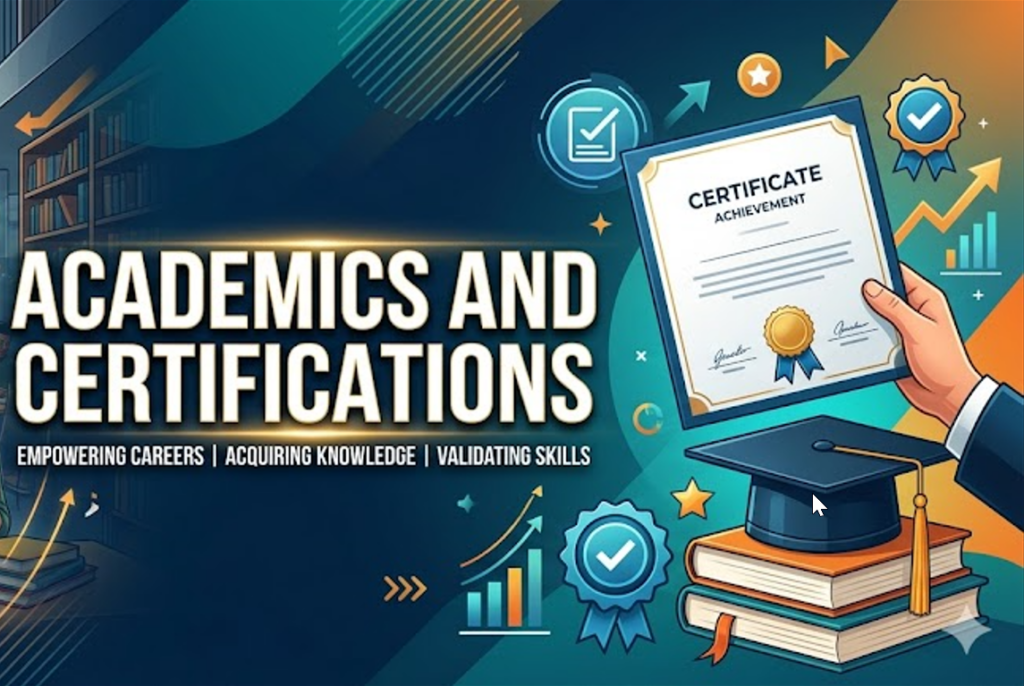 Academics and certifications