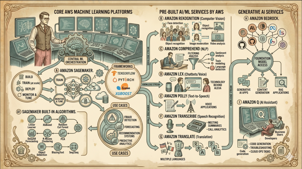 Core AWS Machine Learning Platforms